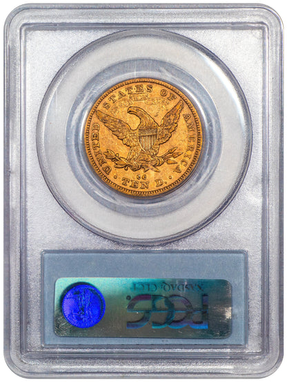 1880-CC $10 CARSON CITY LIBERTY HEAD EAGLE XF45 PCGS CAC