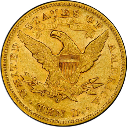 1880-O $10 AU50 PCGS CAC EX ELIASBERG