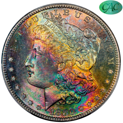 1880-S $1 MORGAN DOLLAR MS65+ PCGS CAC