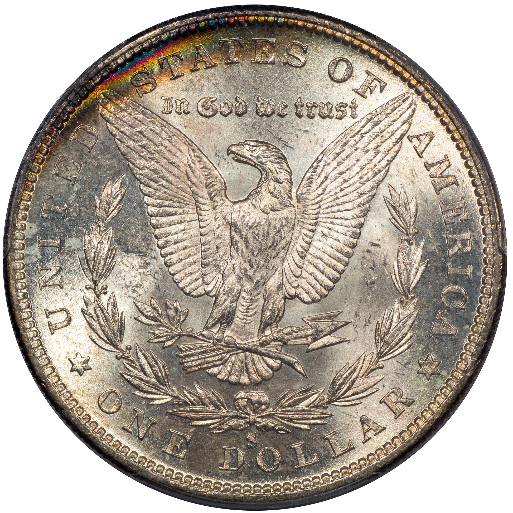 1880-S $1 MORGAN DOLLAR MS65+ PCGS CAC