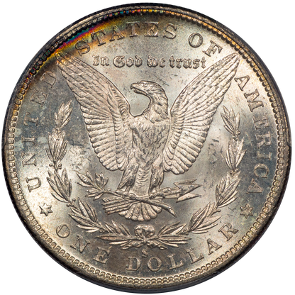 1880-S $1 MORGAN DOLLAR MS65+ PCGS CAC