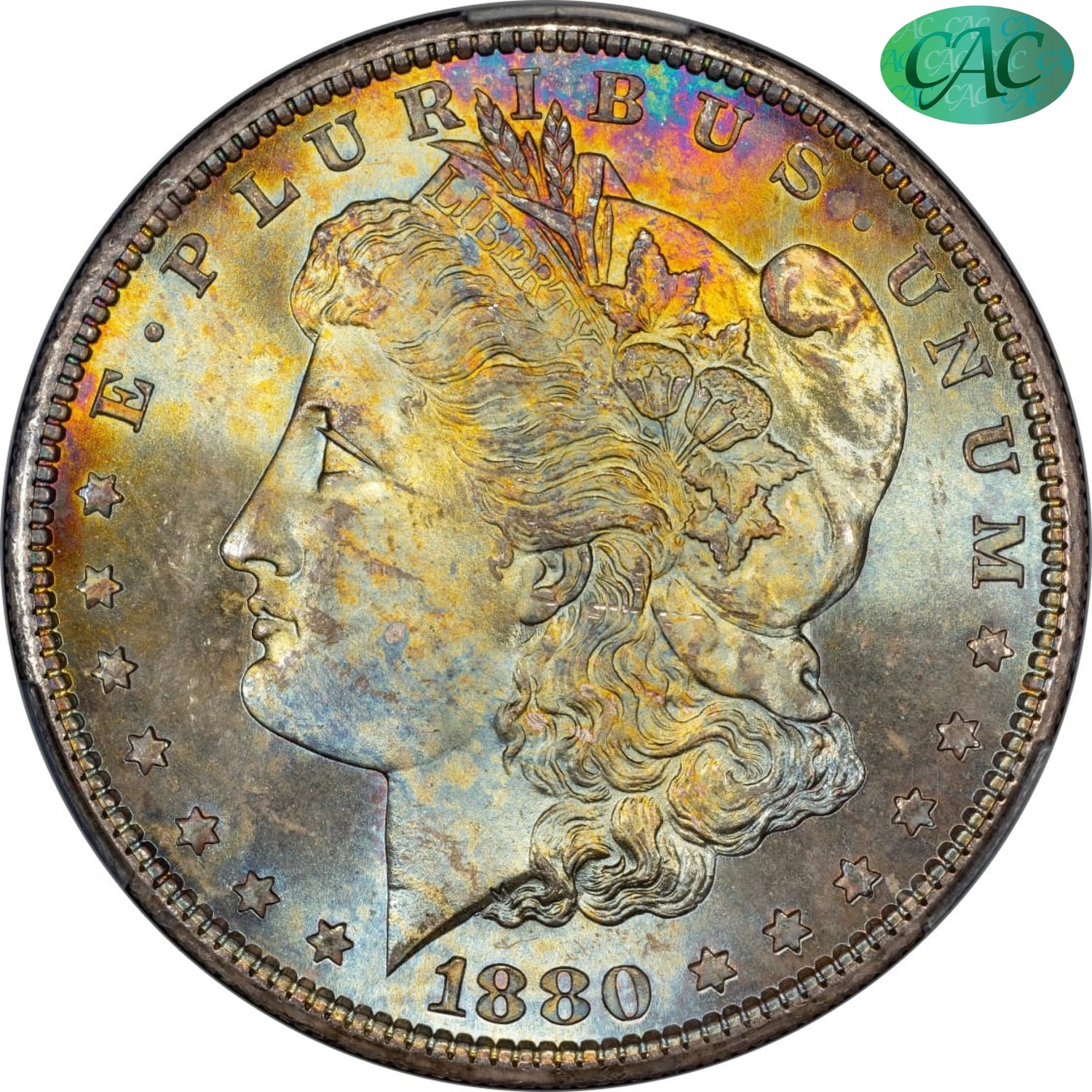 1880-S $1 MS67 PCGS CAC $1
