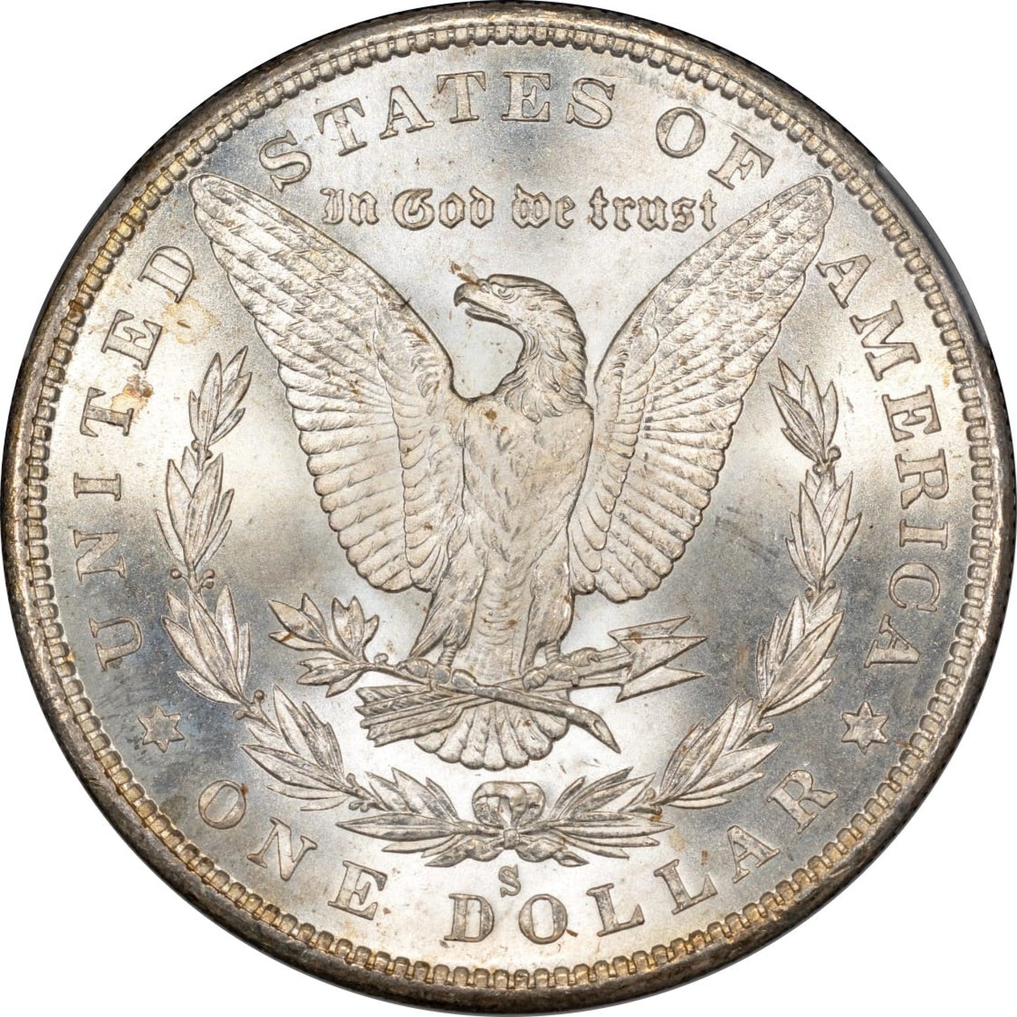 1880-S $1 MS67 PCGS CAC REVERSE