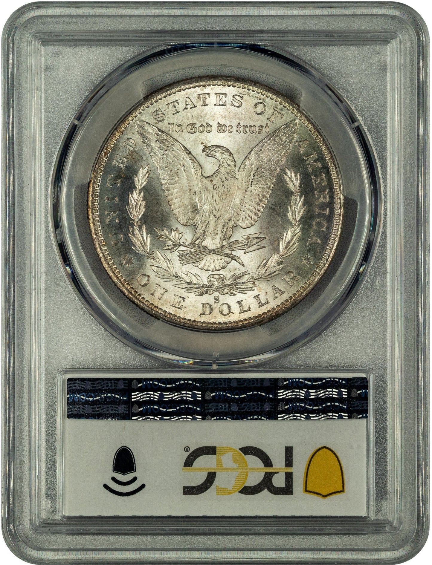 1880-S $1 MS67 PCGS CAC REVERSE HOLDER