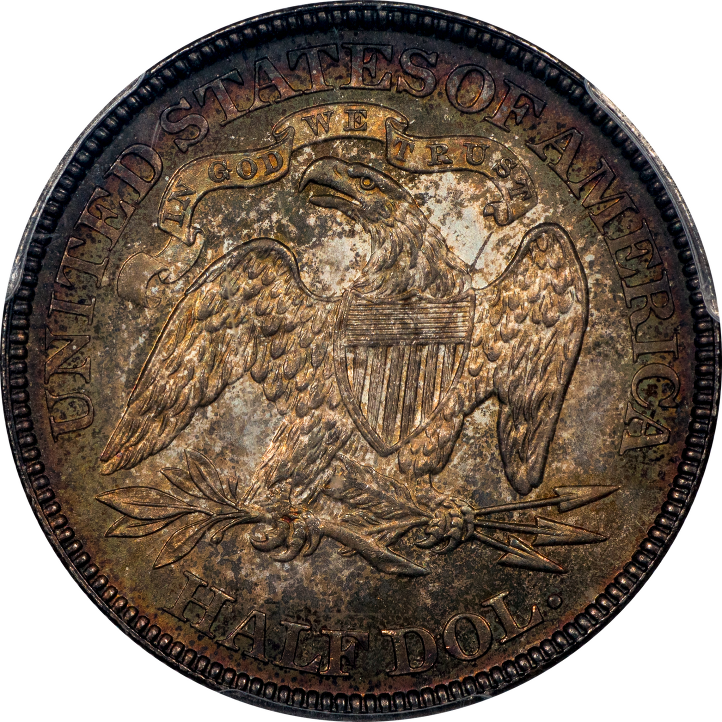 1880 50C Liberty Seated Half Dollar MS66 PCGS CAC REVERSE