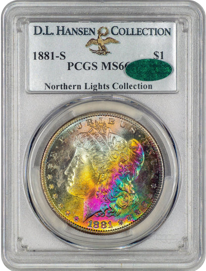 1881-S $1 MS66 PCGS CAC HOLDER WITH  GREEN CAC STICKER