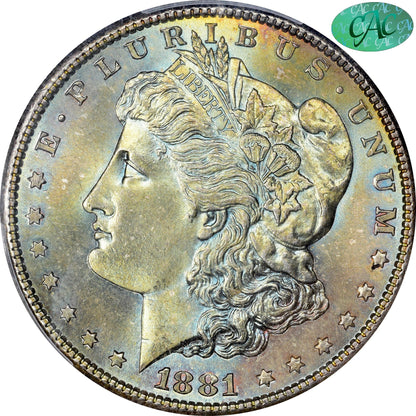 1881-S $1 Ms65 Pcgs Cac