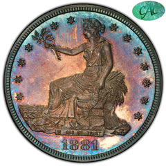 1881 T$1 PR65 PCGS CAC