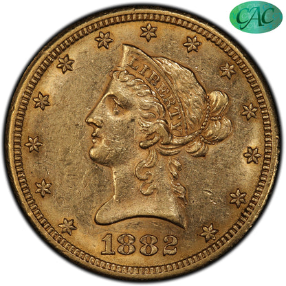 1882-CC Liberty Head Eagle $10 AU58 PCGS CAC
