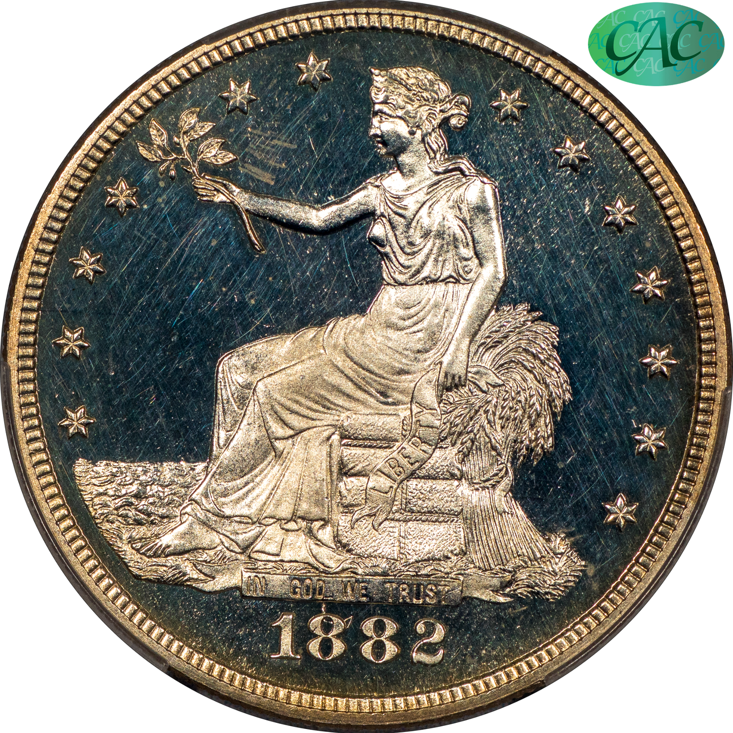 1882 T$1 PR63 DCAM CACG