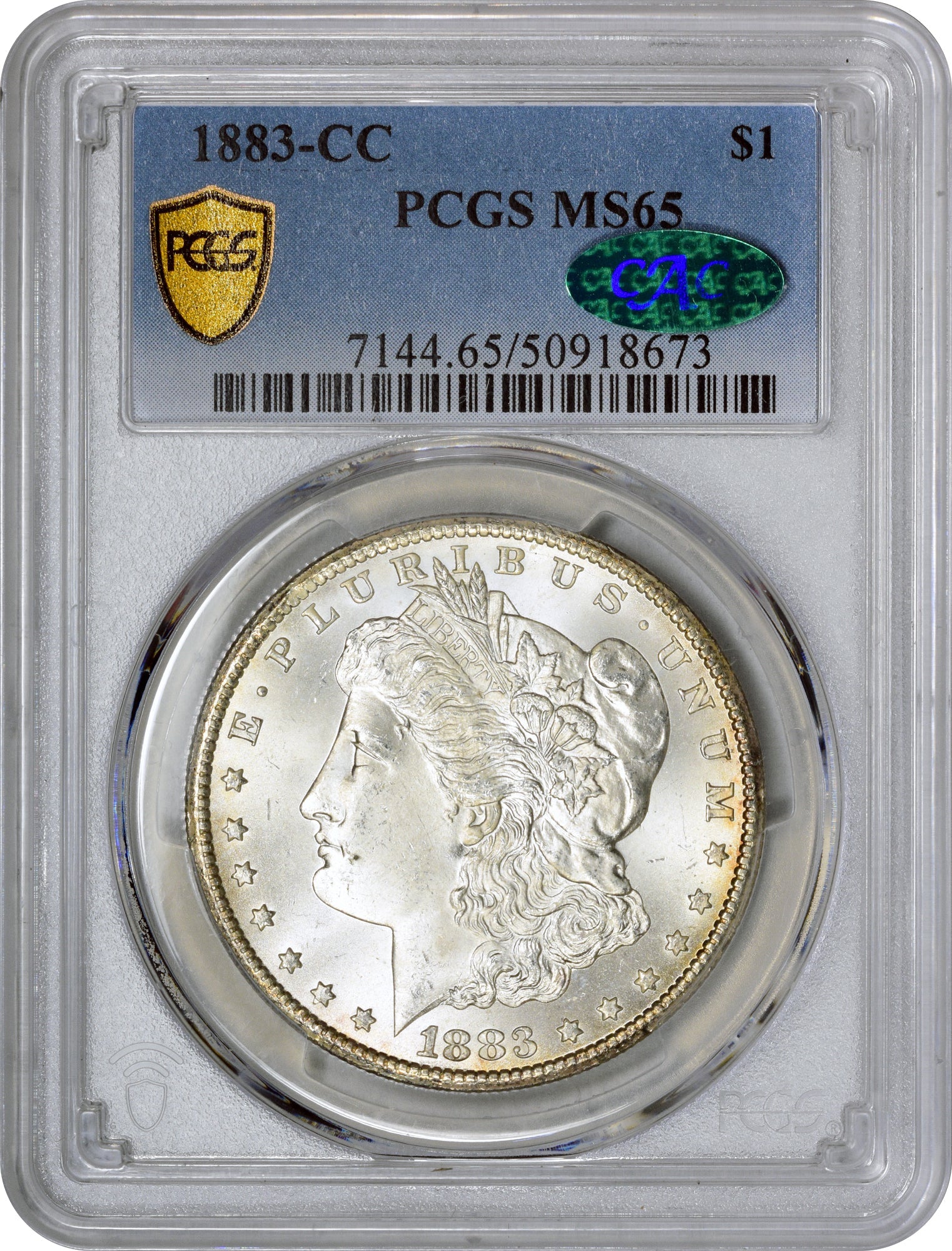 1883-CC $1 MS65 PCGS CAC $1