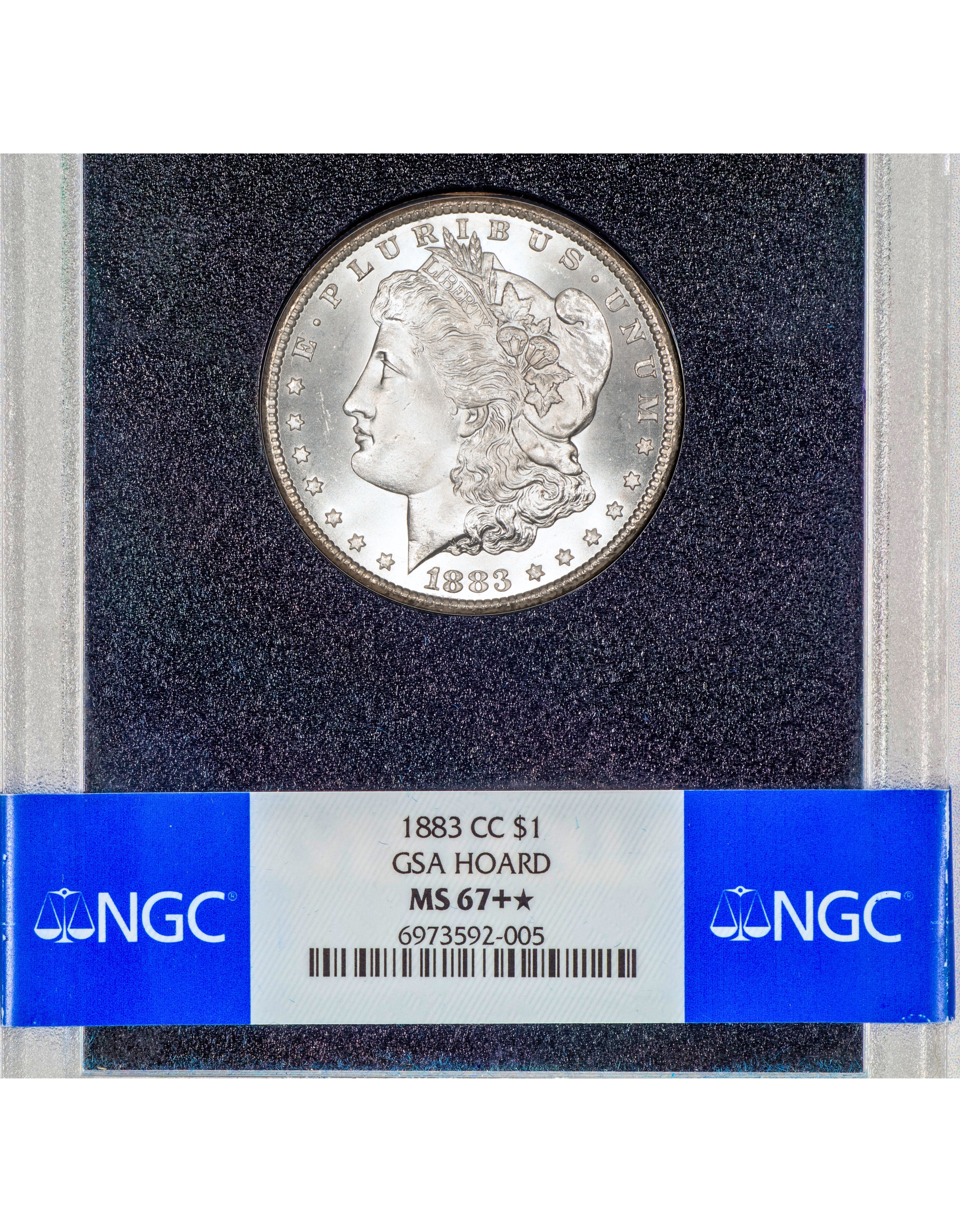1883-CC $1 MS67+ * STAR GSA HOARD NGC – Paradime Coins