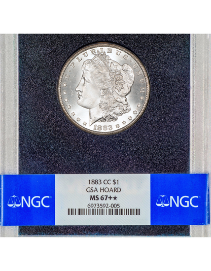 1883-CC $1 MS67+ * STAR GSA HOARD NGC – Paradime Coins