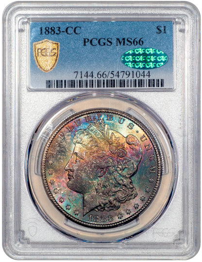 1883-CC Morgan Dollar $1 MS66 PCGS CAC Holder With Green CAC Sticker 