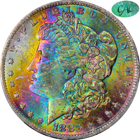 1883-O $1 Ms64 Pcgs Cac