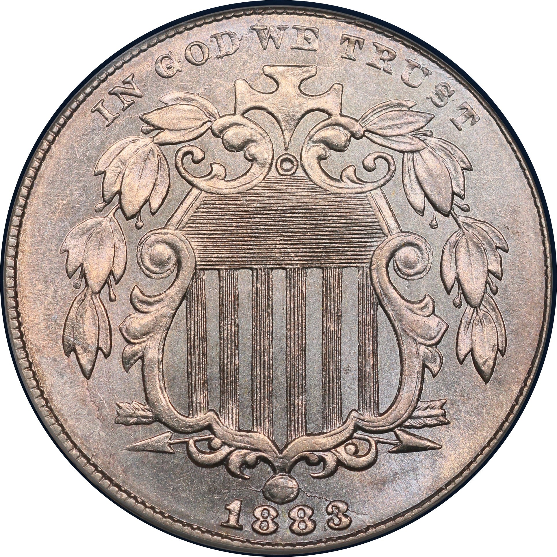 1883/2 5C MS63 OGH PCGS CAC – Paradime Coins