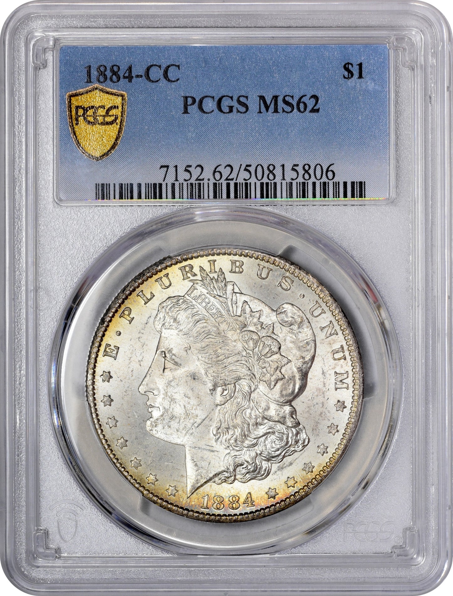 1884-CC $1 MS62 PCGS HOLDER 