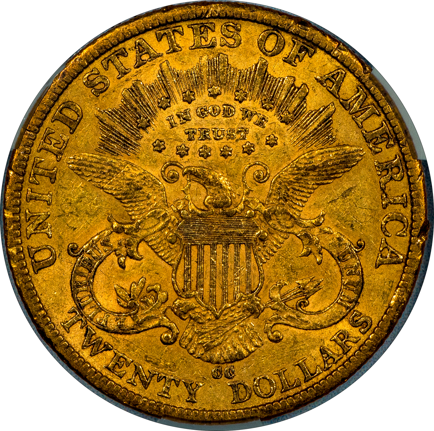 1884-CC Liberty Double Eagle $20 XF45 CACG Reverse