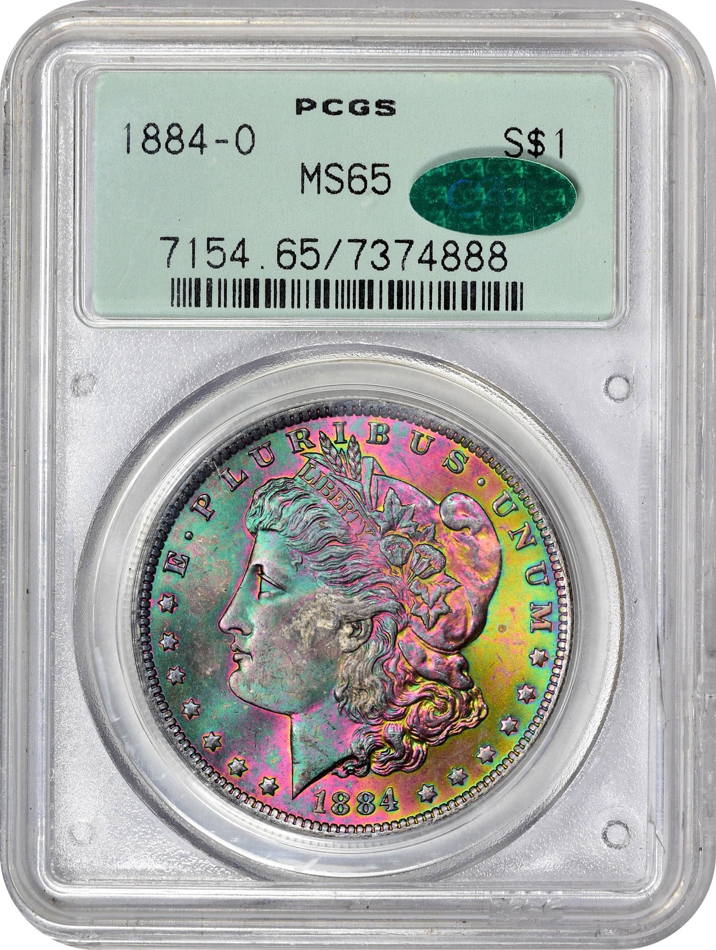 1884-O $1 MS65 OGH PCGS CAC