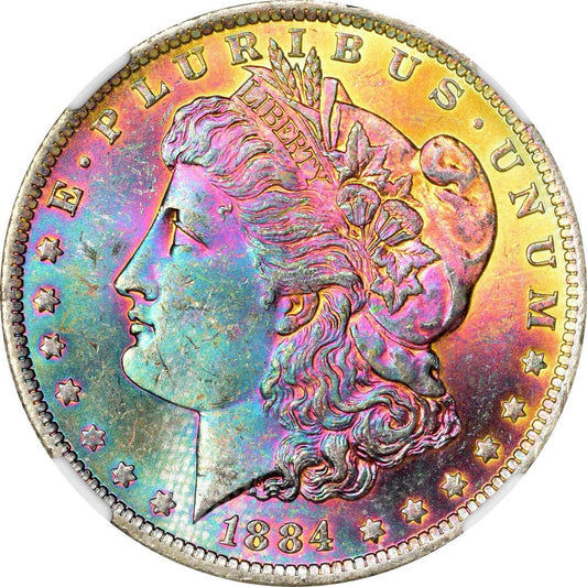 1884-O $1 MS64 NGC