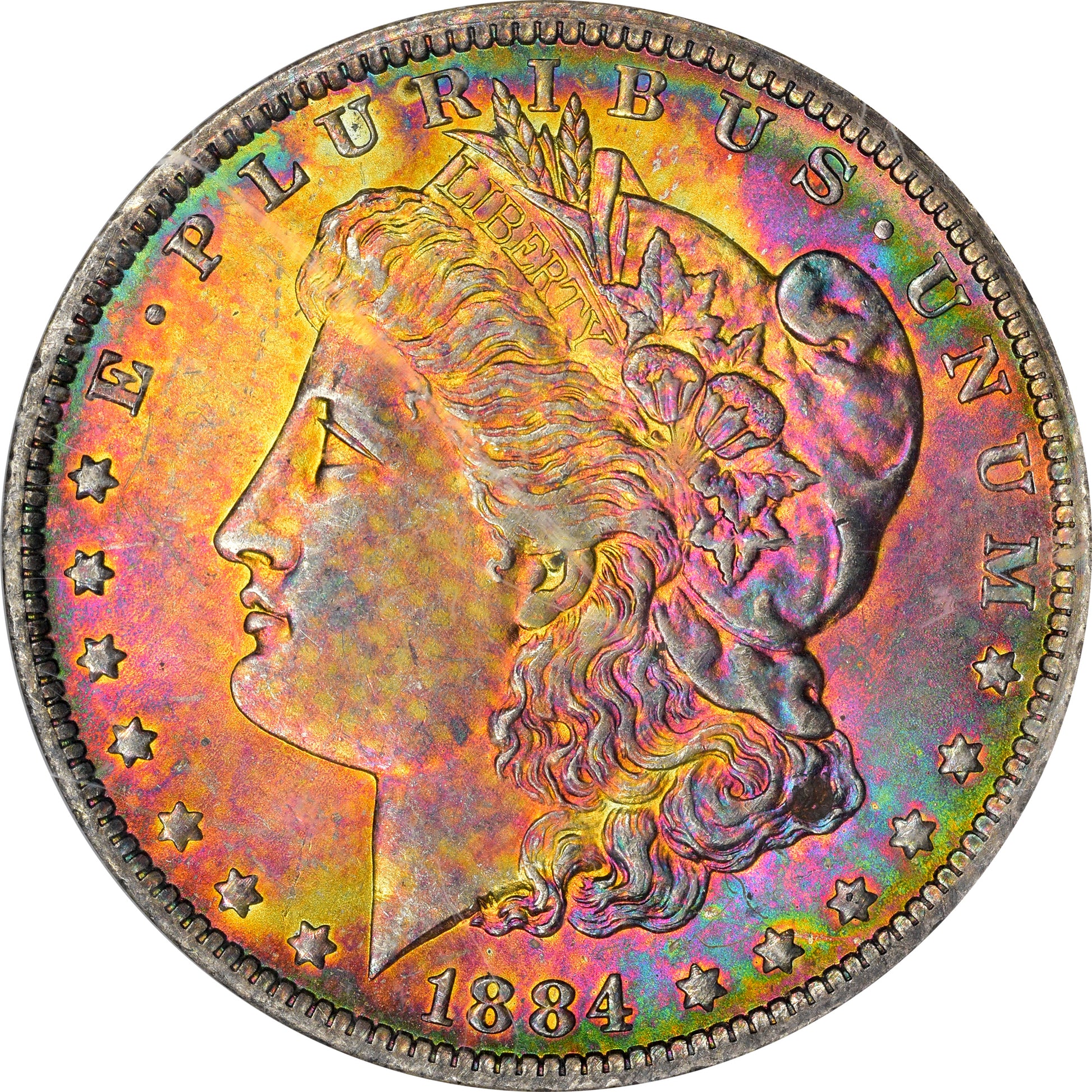 1884-O $1 MS64 OH NGC CAC