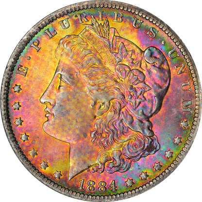 1884-O $1 MS64 OH NGC CAC