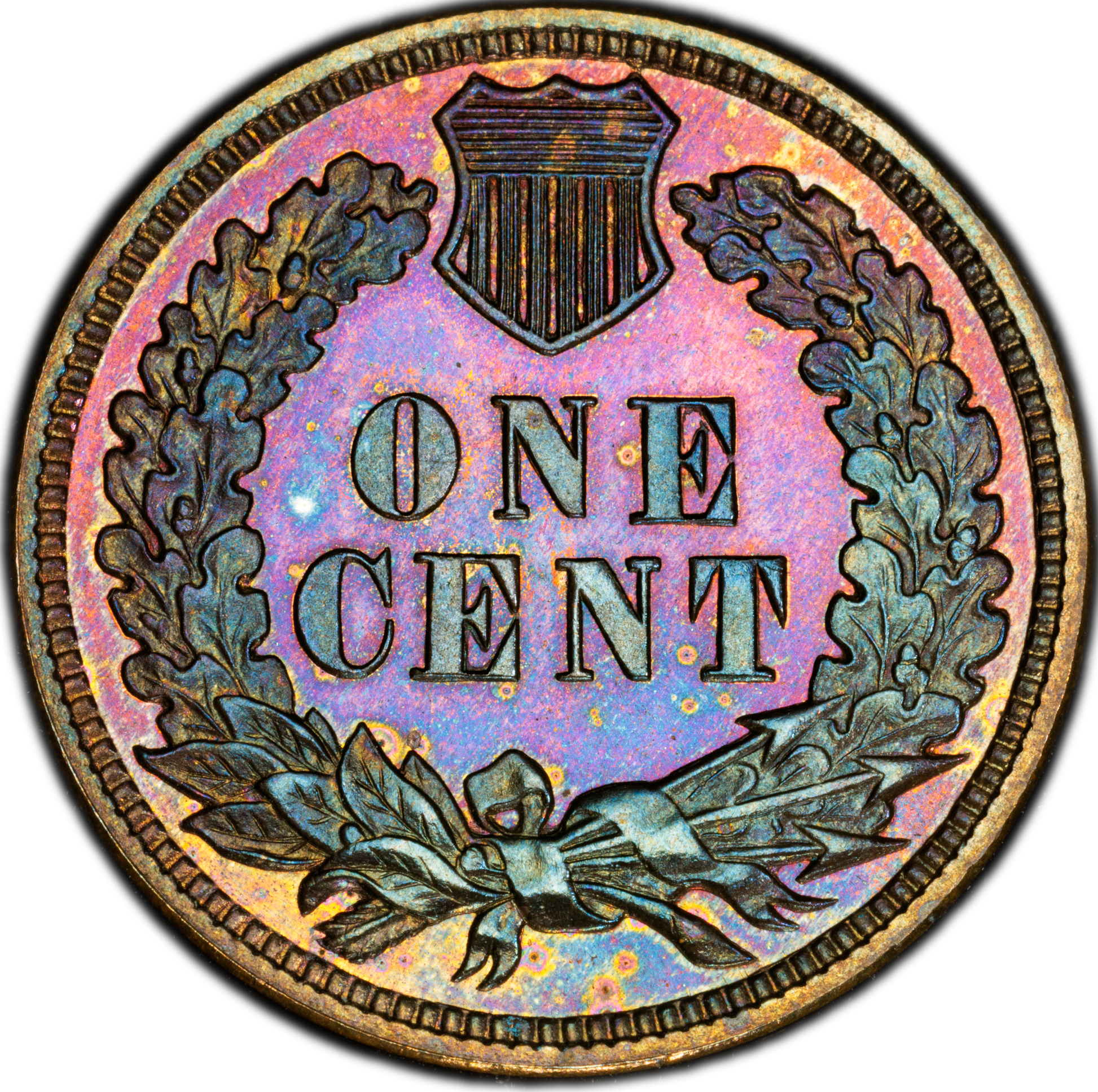 1884 1C INDIAN CENT PR66 BN PCGS CAC REVERSE