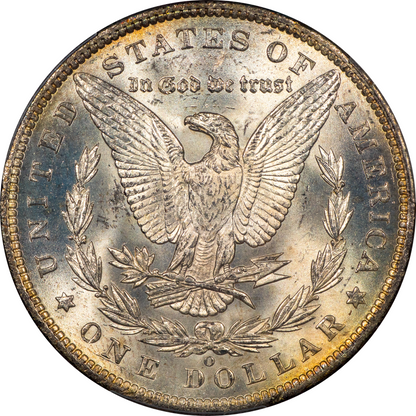 1885-O $1 MS65 PCGS CAC REVERSE