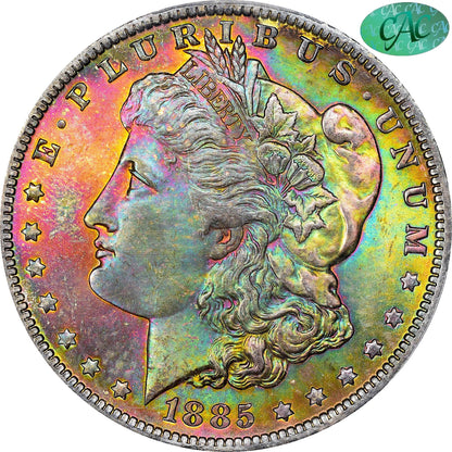 1885-O $1 MS66 + PCGS CAC $1