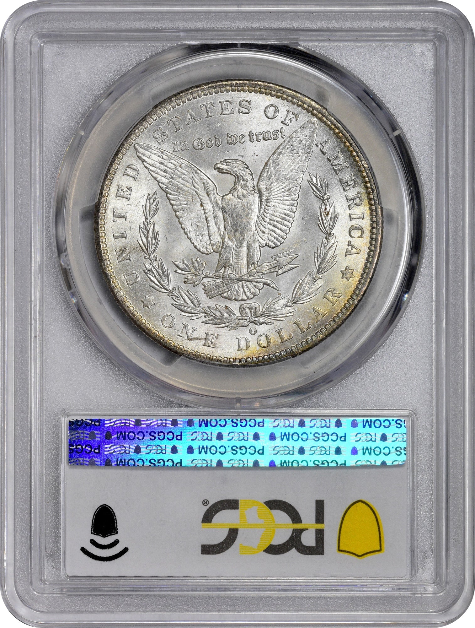 1885-O $1 MS66+ PCGS CAC REVERSE HOLDER