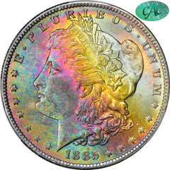 1885-O $1 MS64+ PCGS CAC