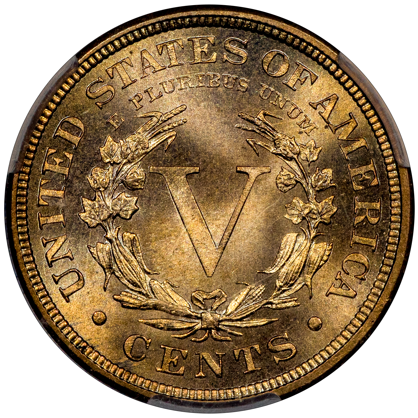 1885 5C Liberty Nickel MS66+ CACG