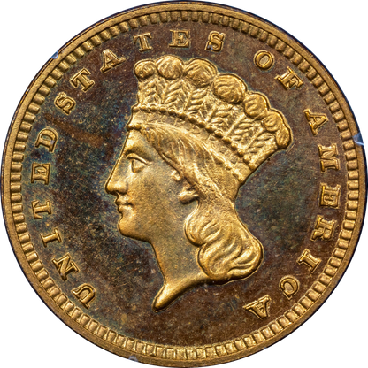 1885 G$1 PR66 OGH RATTLER PCGS CAC