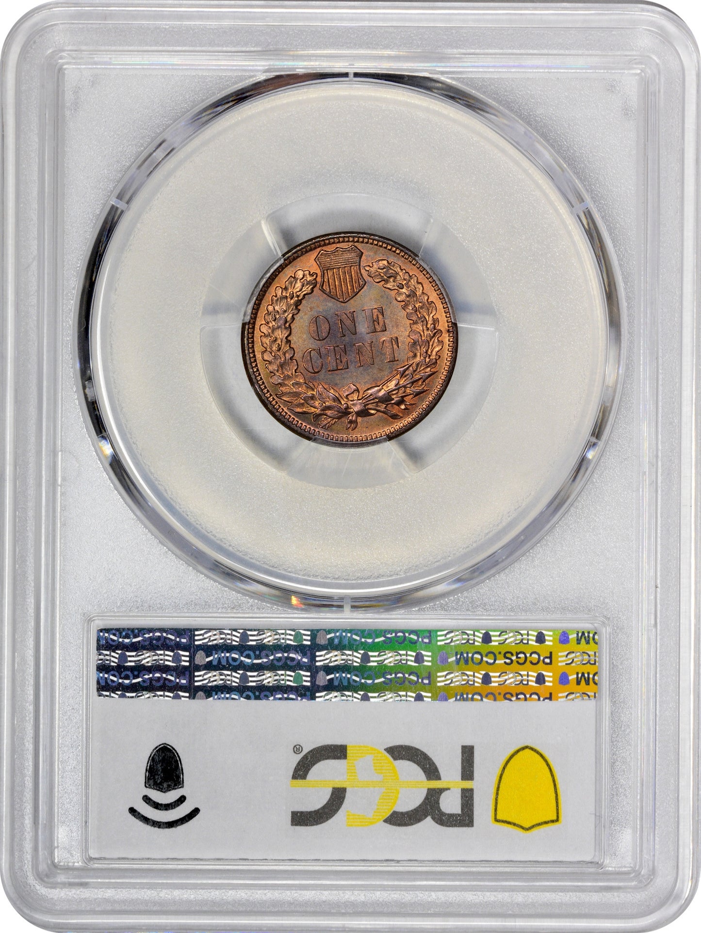 1886 1C VARIETY 1 PR65 RB PCGS EEPS Reverse Holder