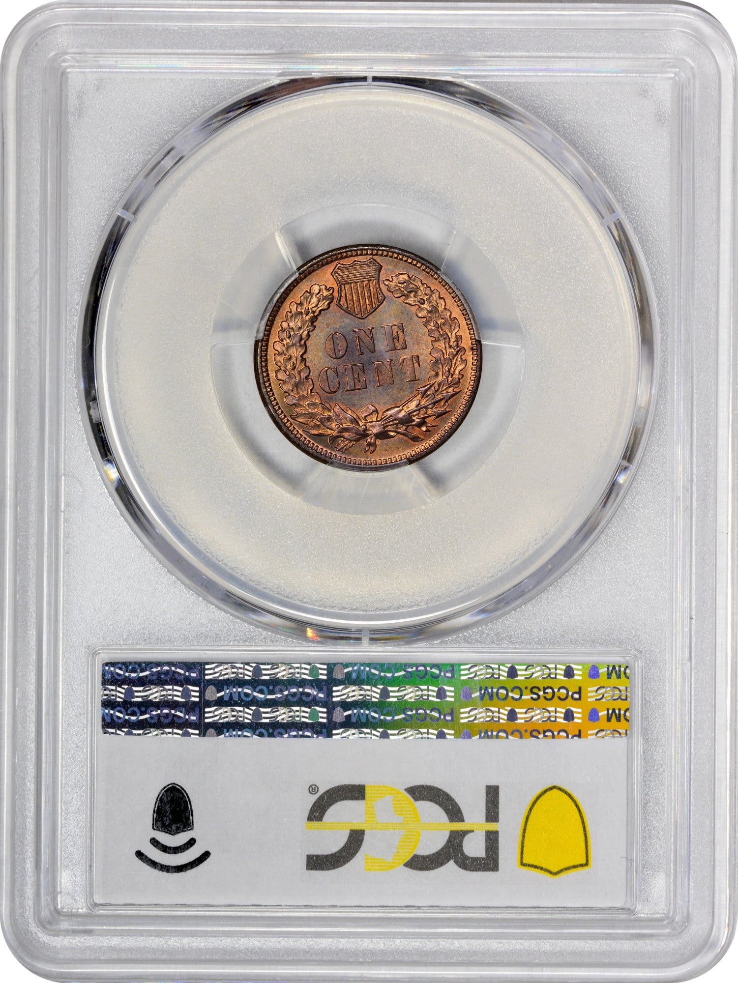 1886 1C VARIETY 1 PR65 RB PCGS EEPS Reverse Holder