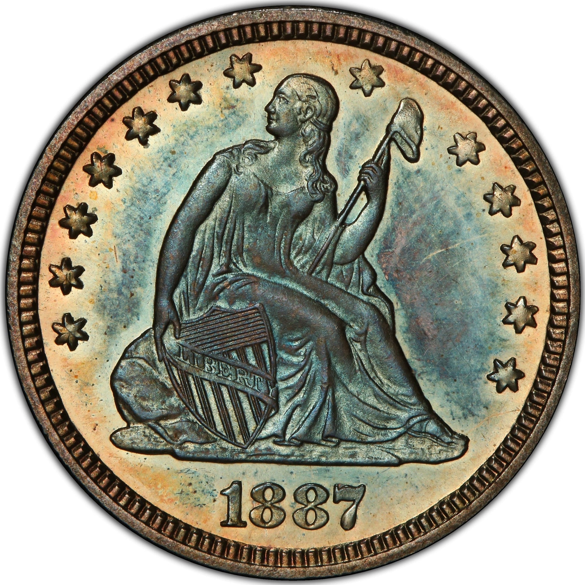 1887 25C PR66 PCGS CAC 25C