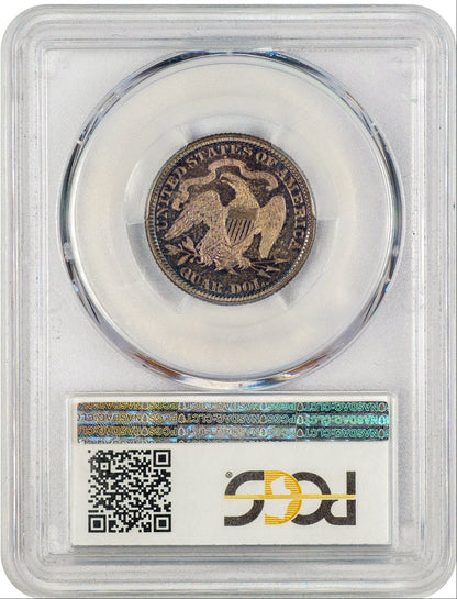 1887 25C PR66 PCGS CAC REVERSE HOLDER