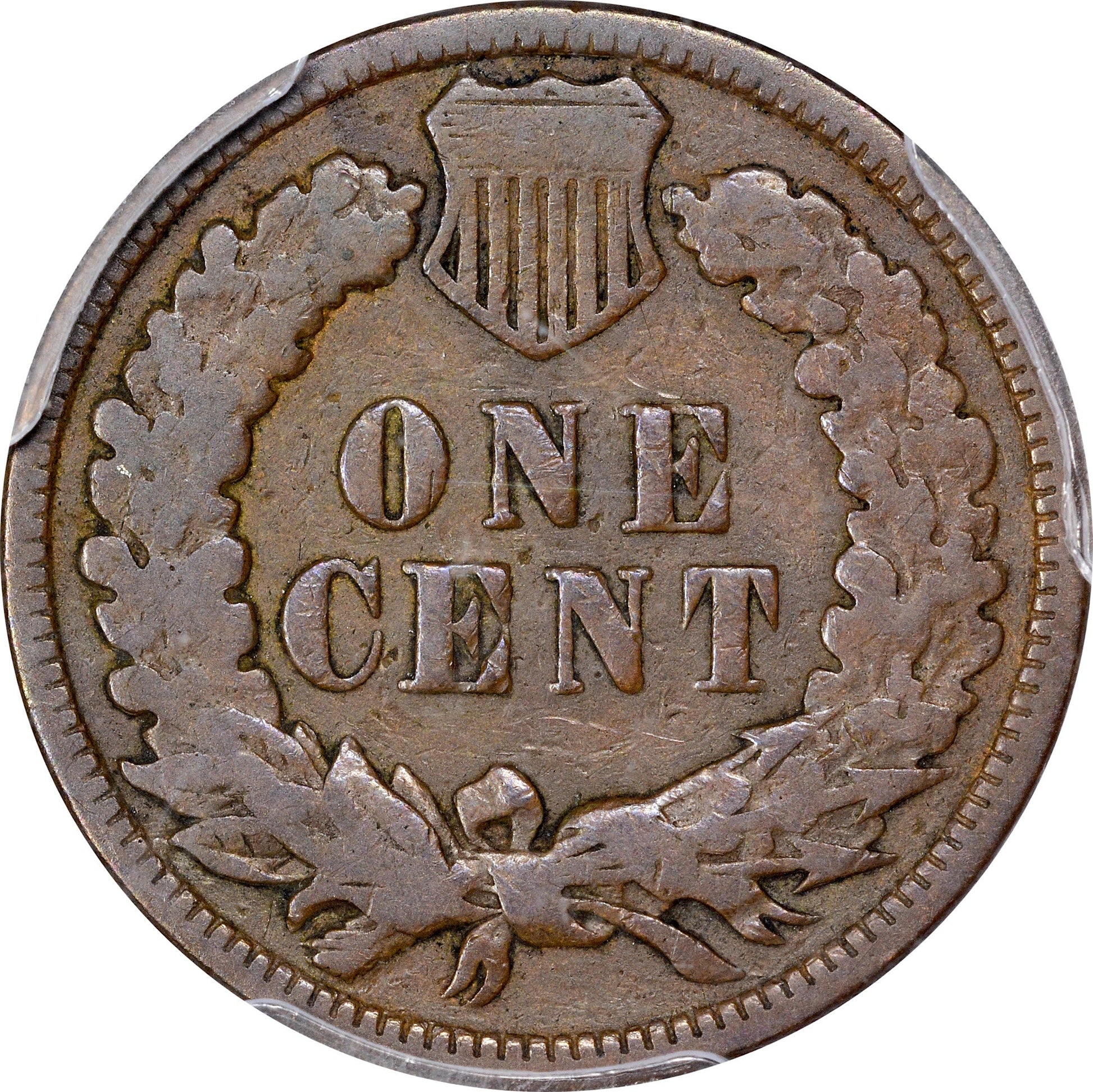 1888/7 1C VG08 PCGS CAC EEPS REVERSE ZOOM IN