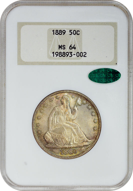 1889 50C MS64 OH NGC CAC