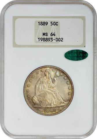 1889 50C MS64 OH NGC CAC