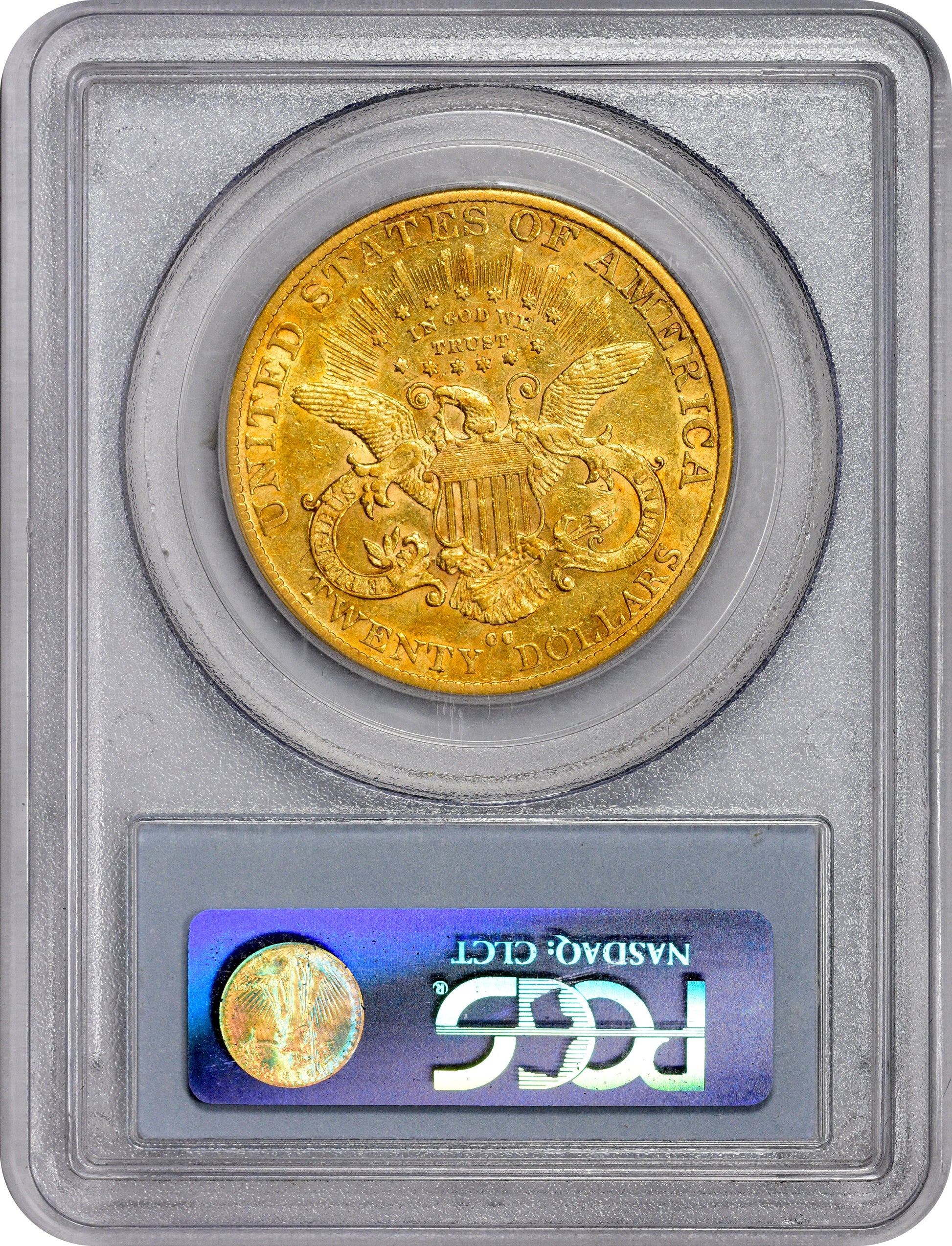 1890-CC $20 XF45 PCGS CAC REV HOLDER 