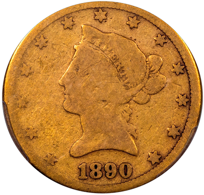 1890-CC Liberty Head Eagle $10 AG03 PCGS CAC 