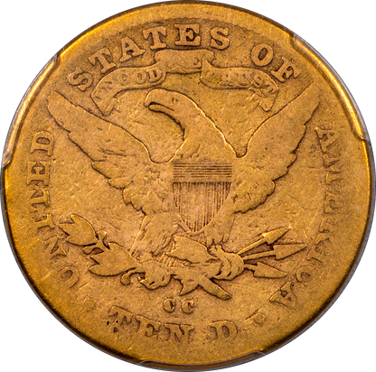 1890-CC Liberty Head Eagle $10 AG03 PCGS CAC Reverse
