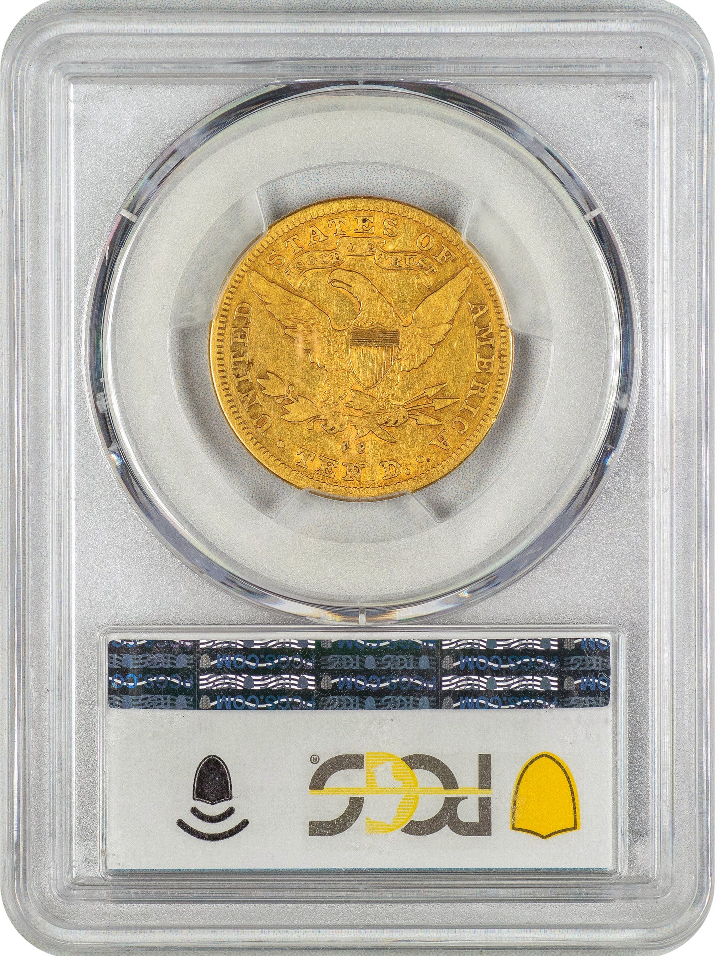 1891-CC $10 VG10 PCGS CAC REVERSE HOLDER