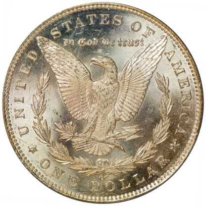 1891-CC $1 MS64 PCGS CAC REVERSE