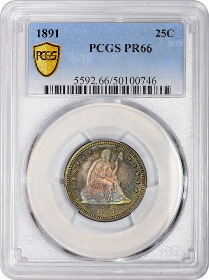 1891 25C PR66 PCGS - Paradime Coins | PCGS NGC CACG CAC Rare US Numismatic Coins For Sale