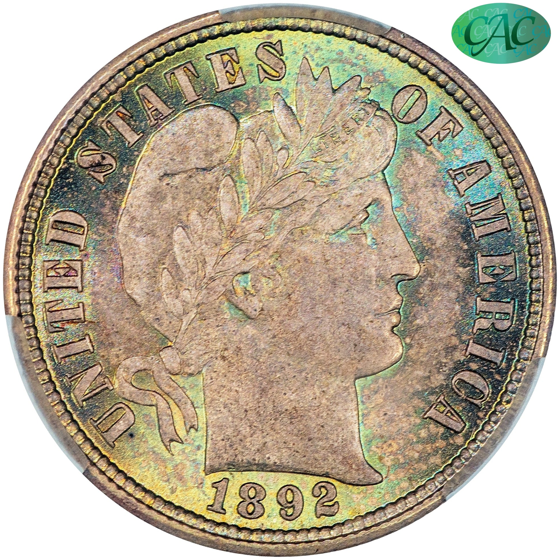 1892 10C MS66 CACG 10C