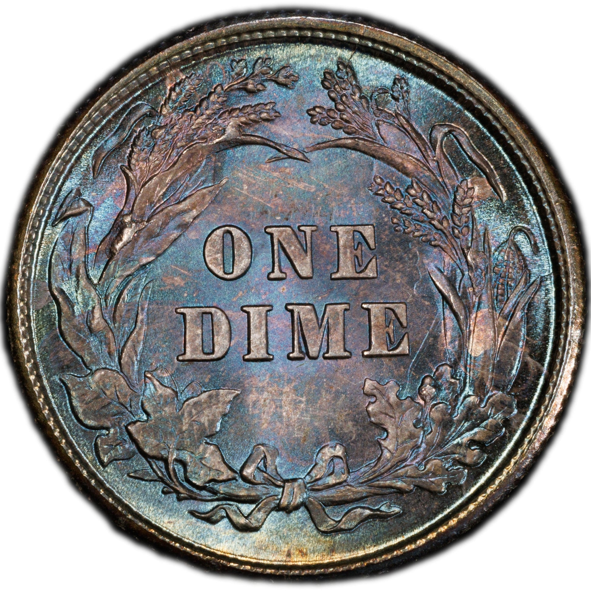 1892 10C MS67 + PCGS CAC 10C