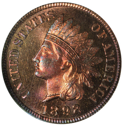 1892 Proof Indian Head Cent 1C PR65 RB PCGS EEPS