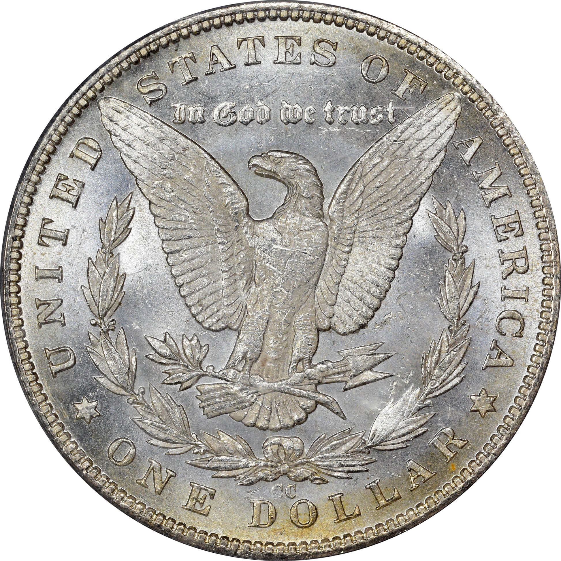 1893-CC $1 MS62 OGH PCGS CAC REVERSE